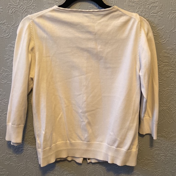 3/$20 Reitmans petites white cardigan - Picture 3 of 4